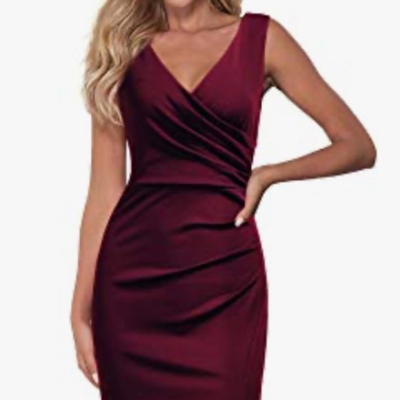 Formal dress - burgundy size M - Picture 2 of 6